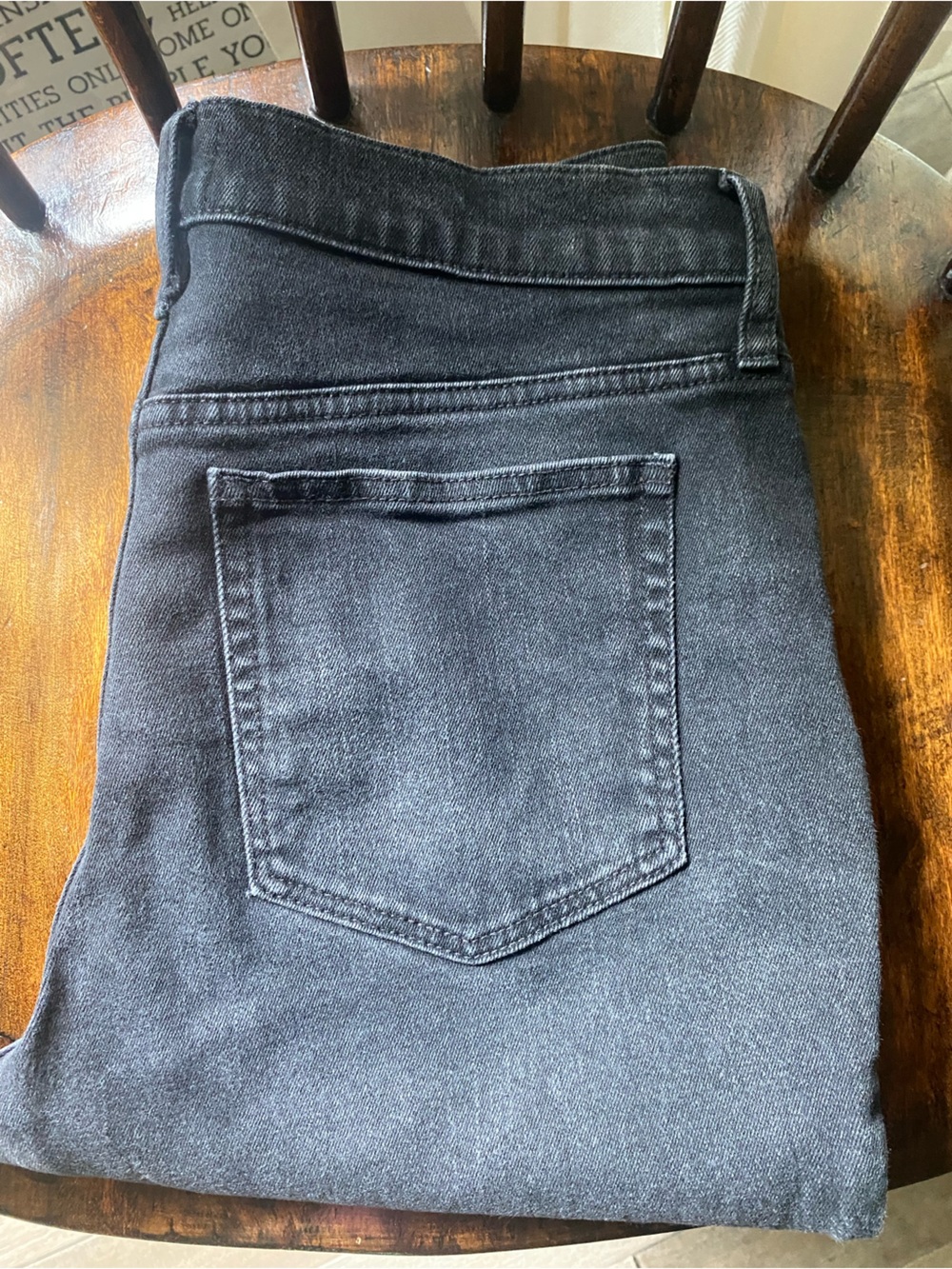 J. Crew Black Essential Straight Leg Jean, Size 29 - Picture 8 of 8